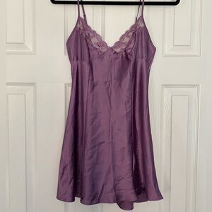 Lilac Purple Vintage Victoria’s Secret Silk Slip Dress